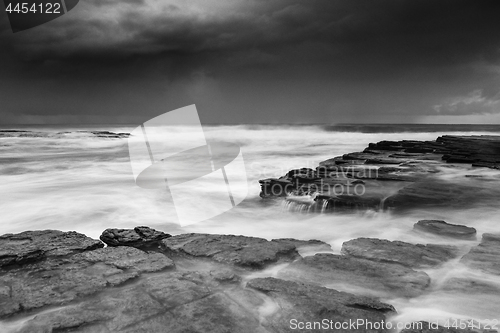 Image of Stormy clouds awaken the seas