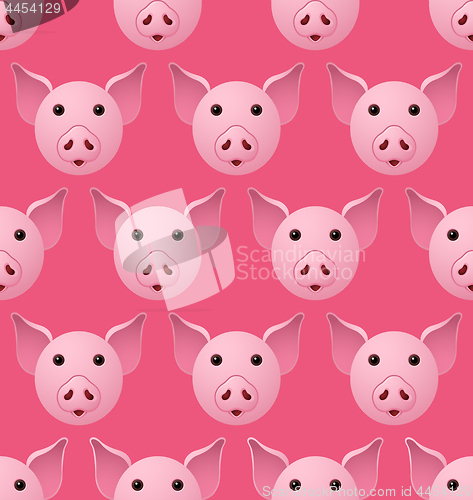 Image of New Year 2019 Pig Seampless Pattern
