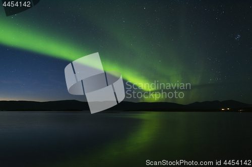 Image of Aurora borealis in Northern Sweden