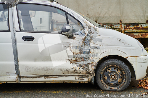 Image of Car with duct tape repair