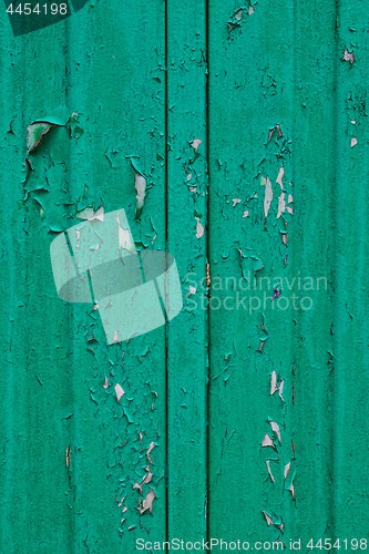 Image of Old green iron painted container