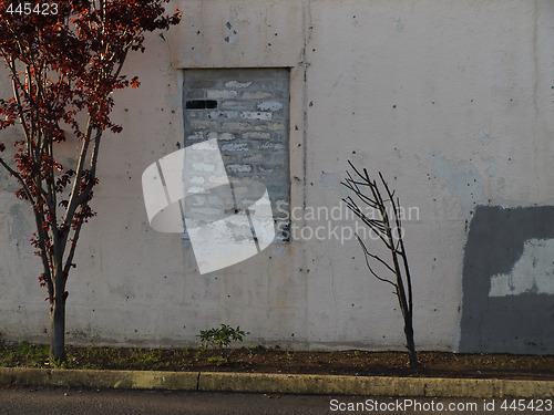 Image of Bricked up Window in an Old Building