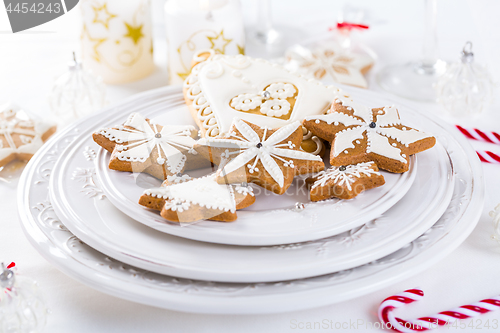 Image of Traditional Gingerbread cookies for Christmas