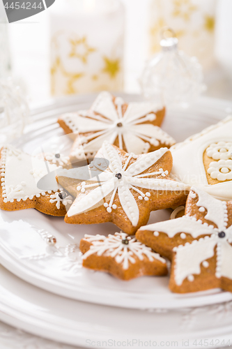 Image of Traditional Gingerbread cookies for Christmas