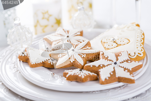 Image of Traditional Gingerbread cookies for Christmas