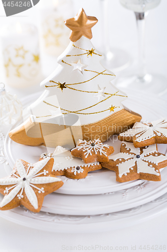 Image of Traditional Gingerbread cookies for Christmas