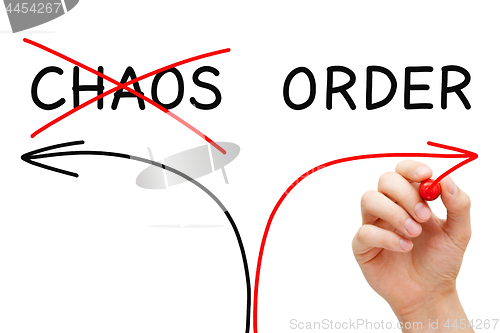 Image of Order Or Chaos Arrows Concept