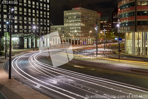 Image of Urban night traffic