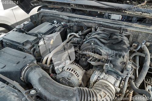 Image of Car Engine Detail