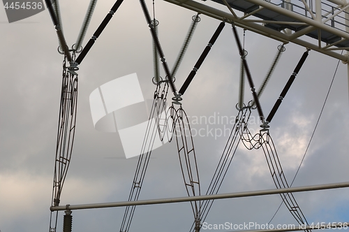 Image of Electric lines above