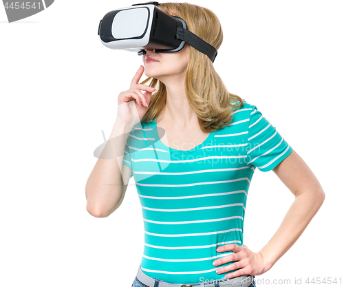 Image of Woman with VR glasses