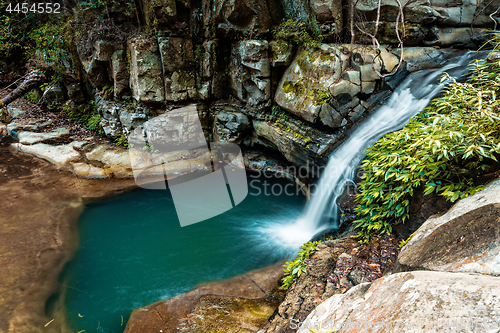 Image of Little waterfall and rock pool 