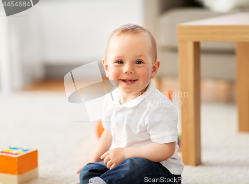 Image of little baby boy at home