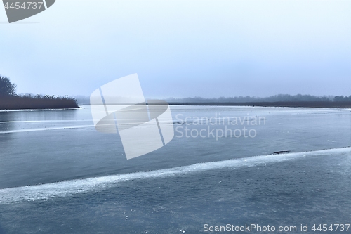 Image of Skating on a lake