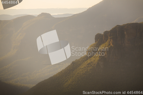 Image of Misty light Blue Mountains Australia