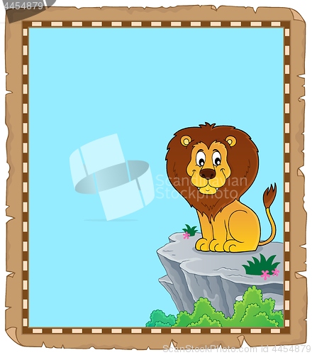 Image of Lion theme parchment 3