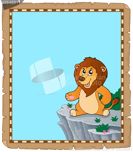 Image of Lion theme parchment 2