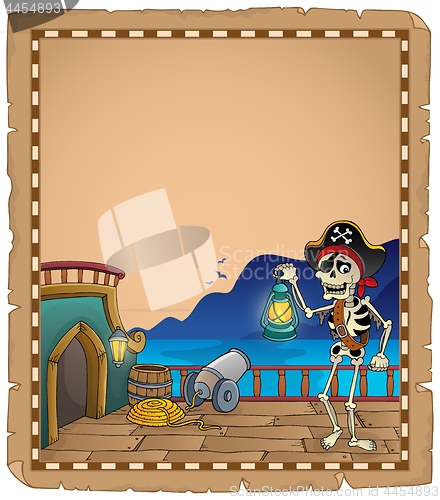 Image of Pirate ship deck topic parchment 4