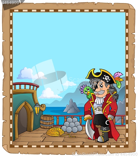 Image of Pirate ship deck topic parchment 1