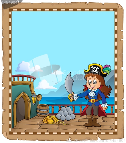 Image of Pirate ship deck topic parchment 3