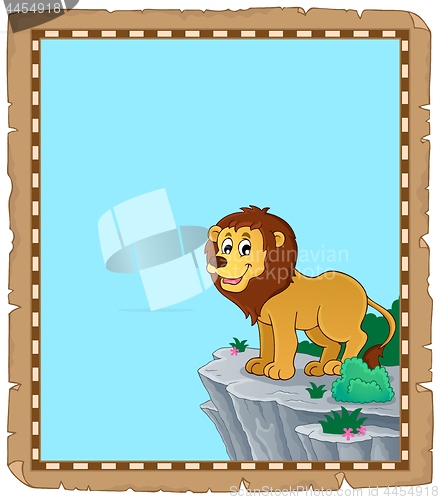 Image of Lion theme parchment 1