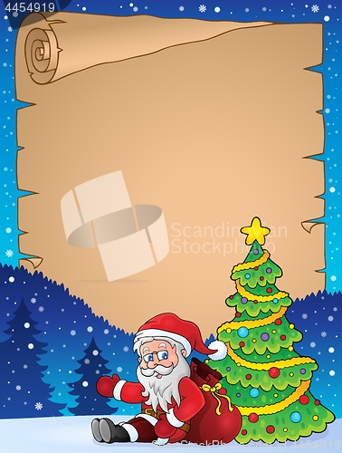 Image of Parchment with Christmas thematics 2