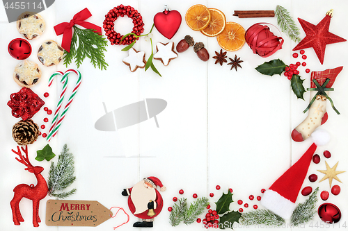 Image of Christmas Background Border Composition