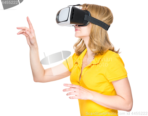 Image of Woman with VR glasses