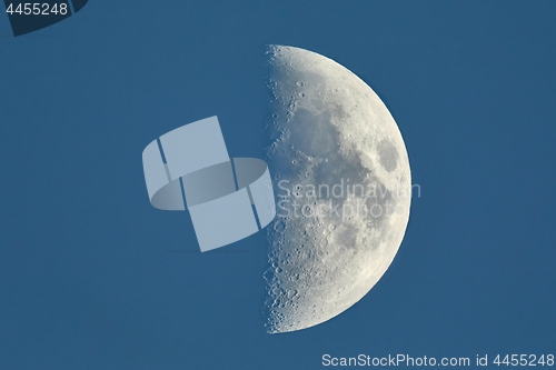 Image of Moon First Quarter detailed closeup