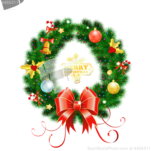 Image of Christmas Wreath with Toys