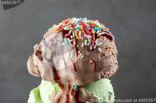 Image of melted ice cream