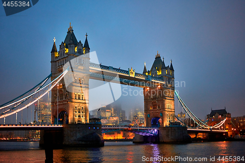 Image of Night view of Tower Bridge