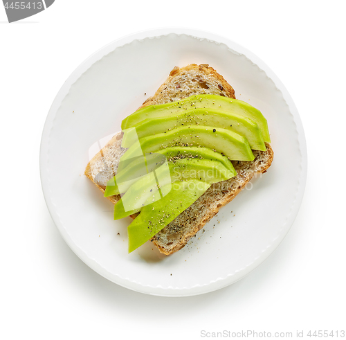 Image of sandwich with fresh avocado