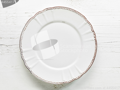 Image of empty white plate