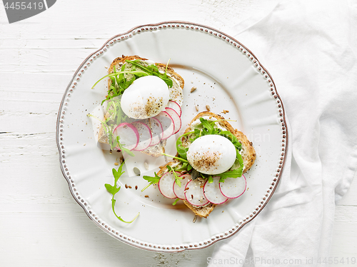 Image of Plate of healthy sandwiches