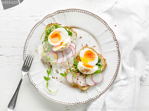 Image of Plate of healthy sandwiches