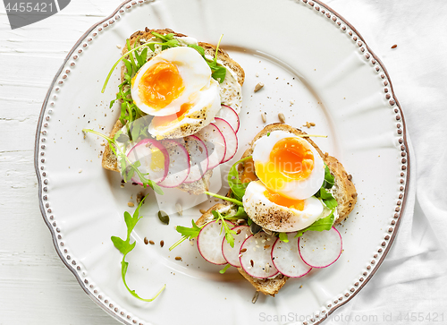 Image of Plate of healthy sandwiches