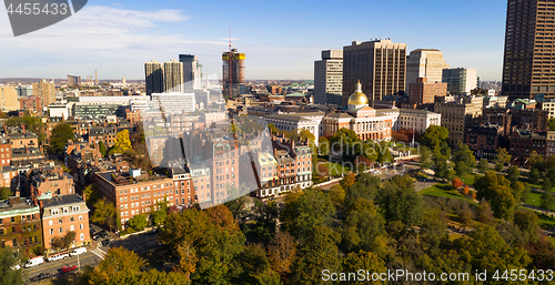 Image of New Construction Behind The State House in Boston Common
