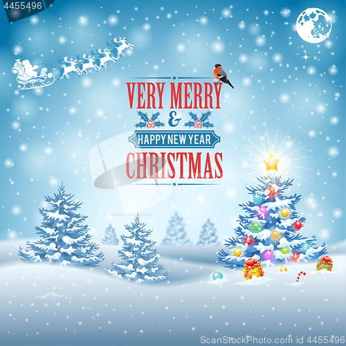 Image of Christmas and New Year Background