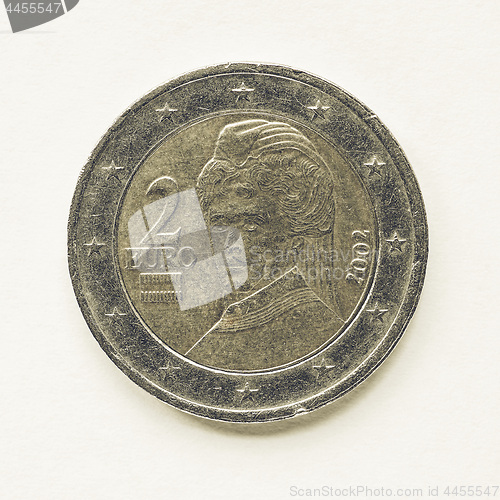 Image of Vintage Austrian 2 Euro coin
