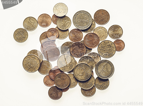 Image of Vintage Euro coins