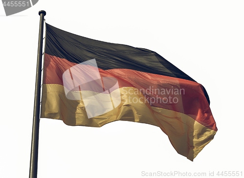 Image of Vintage looking German flag