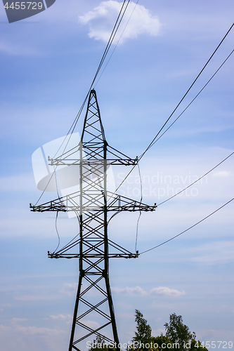 Image of Electric High Voltage Power Post