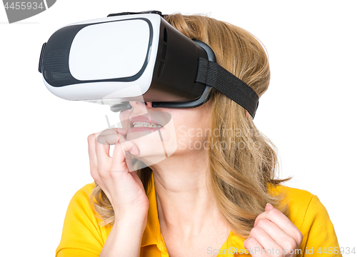 Image of Woman with VR glasses