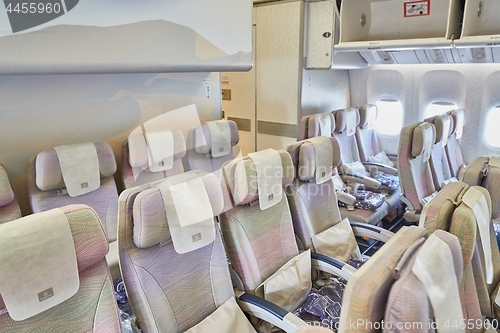 Image of Plane cabin interior