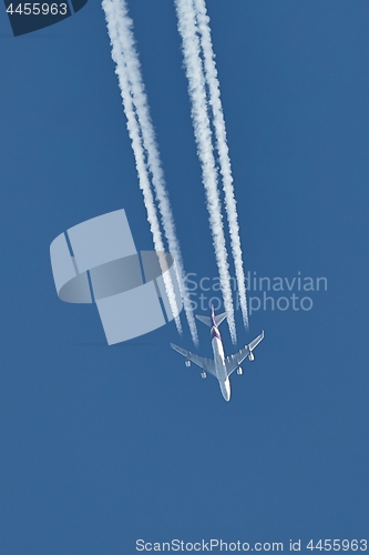 Image of Plane at cruising altitude