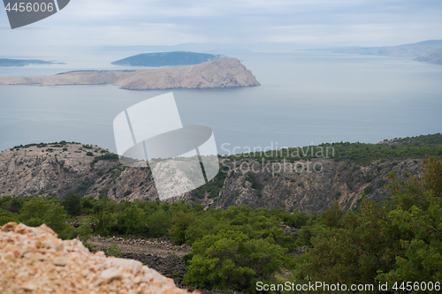 Image of View of a bay and island in Croatia