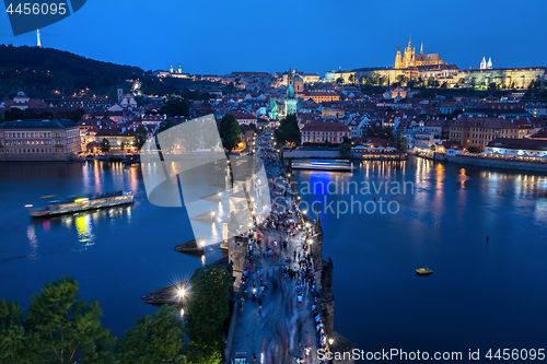 Image of Aerial view of Charles Bridge