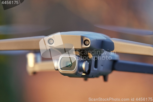 Image of Drone flying outdoors