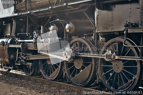 Image of Steam Locomotive Closeup